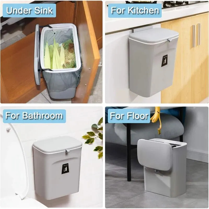 7/9L Wall Hanging Garbage Bin