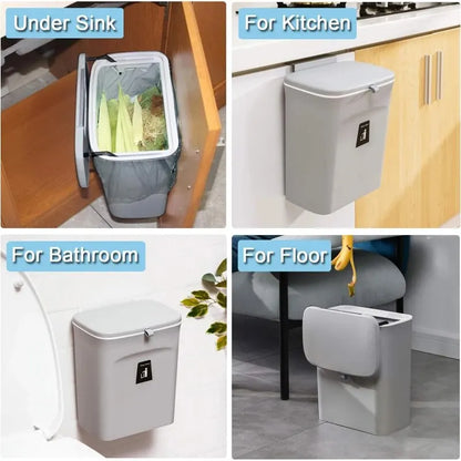 7/9L Wall Hanging Garbage Bin