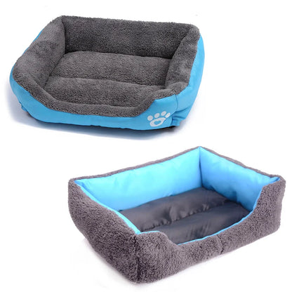 Waterproof Large Cat Dog Square Bed