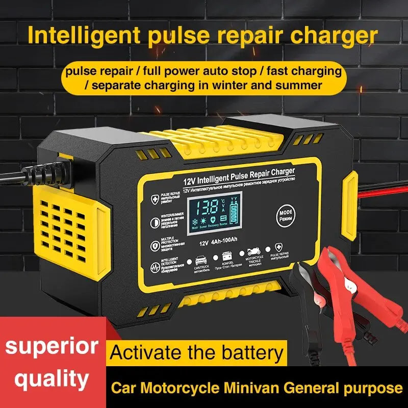 12V 6A Full Power Automatic Car Battery Charger