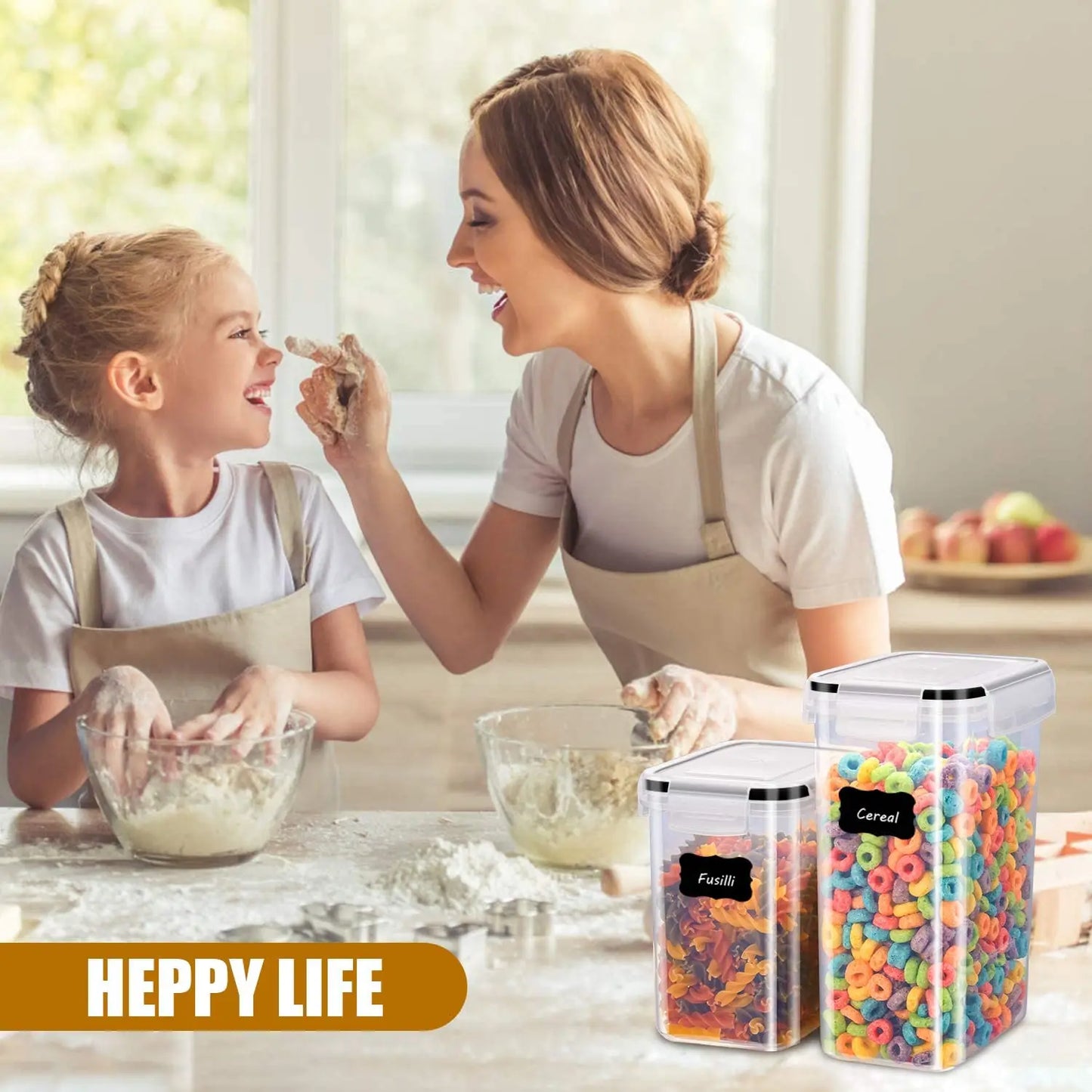 7pcs Kitchen BPA Free Food Containers Set