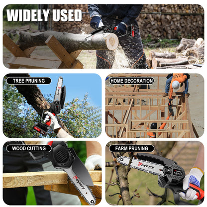 Mini Chainsaw Cordless 6 Inch