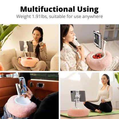 Adjustable Plush Pillow Mobile Phone Holder