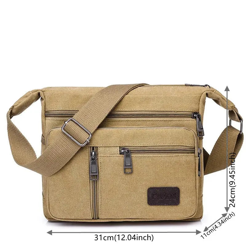 Men Canvas Casual Shoulder Bags