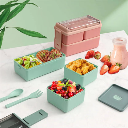 Double Layer Portable Lunch Box