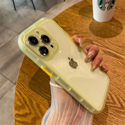 Shockproof Silicone Bumper Clear Phone Case For iPhone