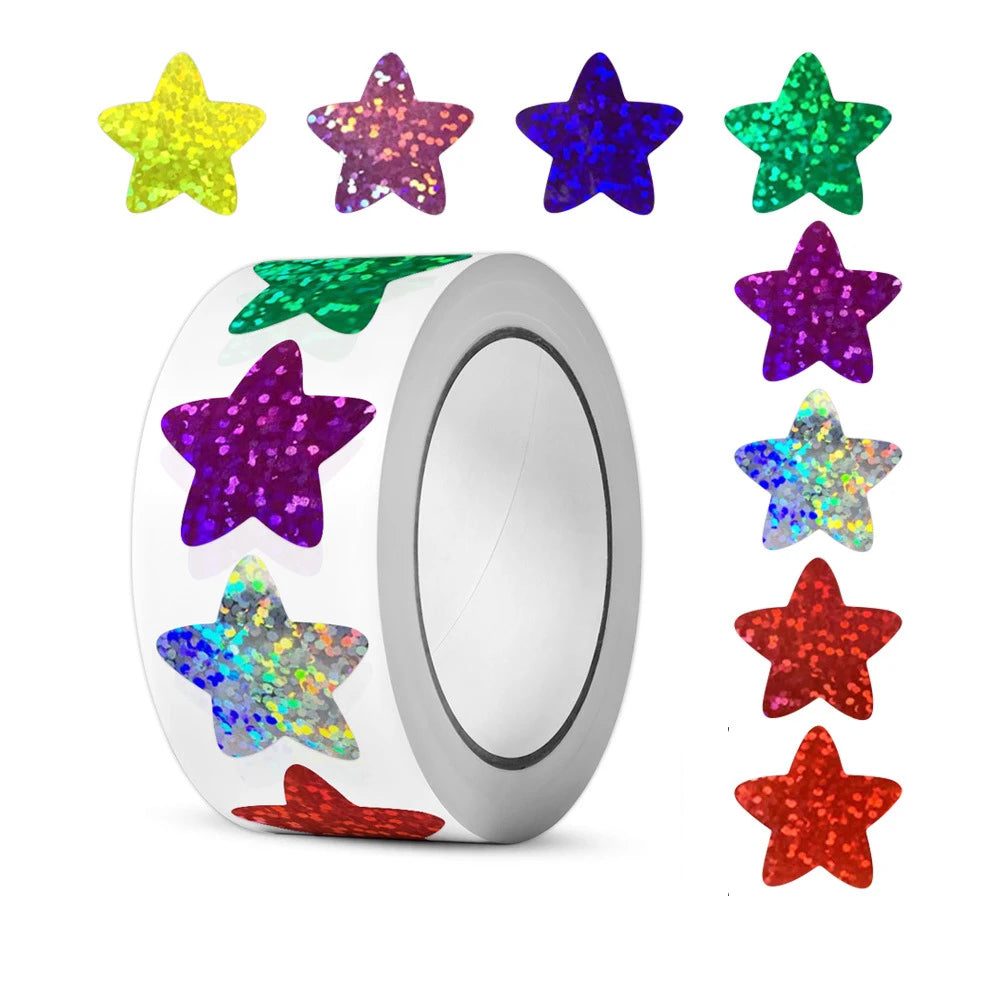 Colorful Star Stickers for Kids