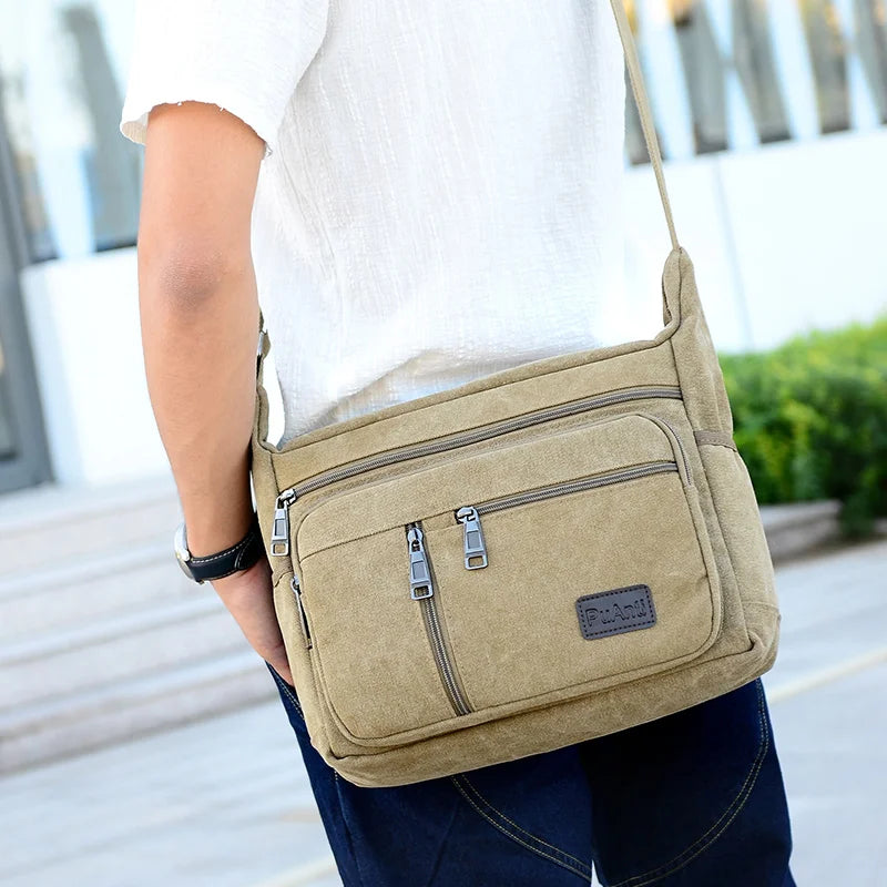 Men Canvas Casual Shoulder Bags