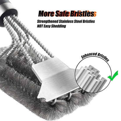 Stainless Steel Grill Brush and Scraper