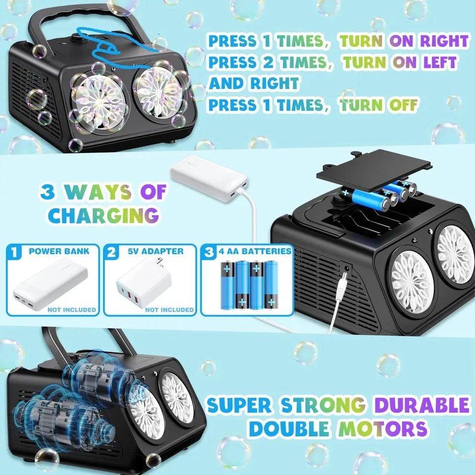 Portable Automatic Bubble Machine