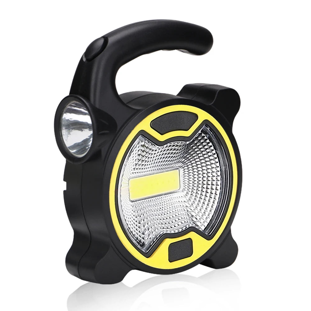 Portable COB LED Work Flashlight