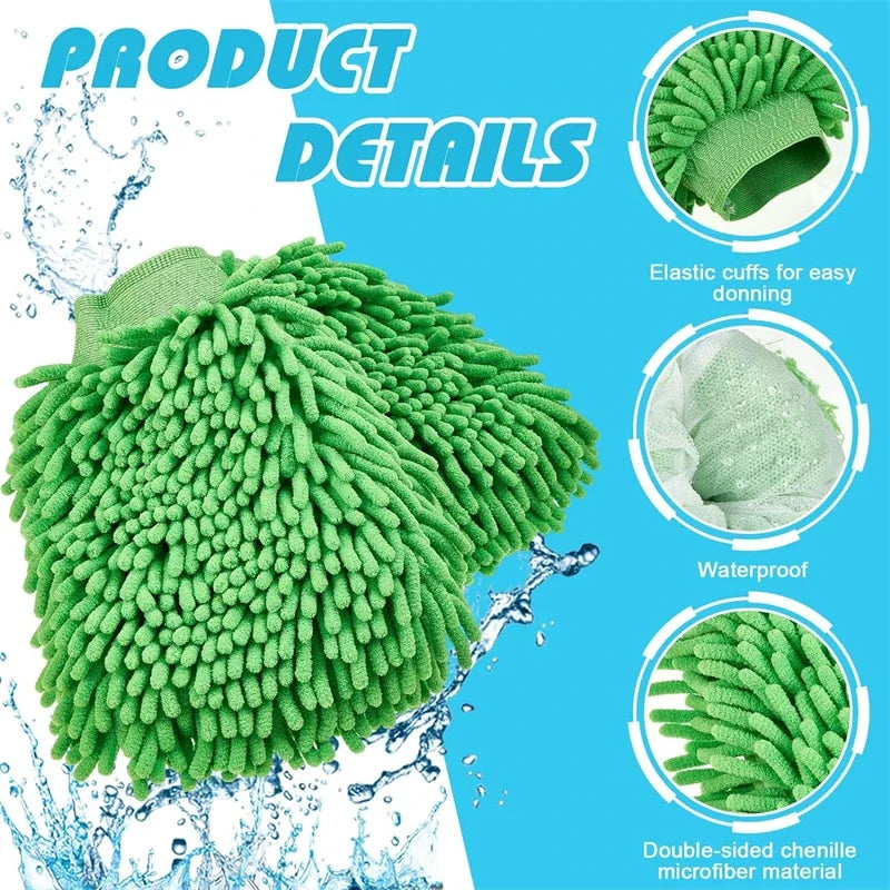 Microfiber Ultra Absorbent Car Wash Gloves