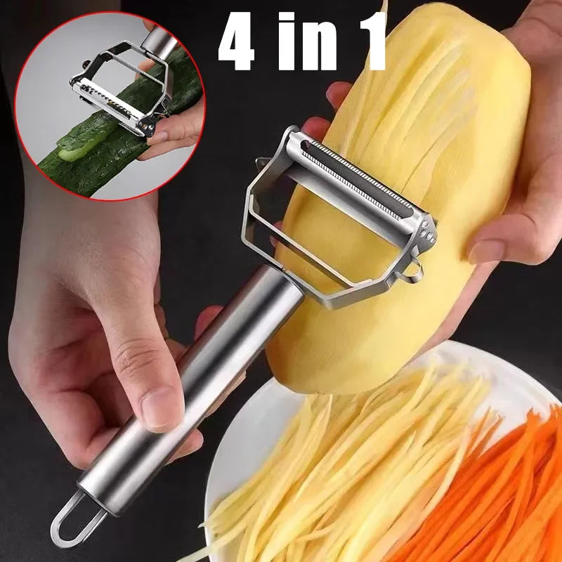 Stainless Steel Multifunction Vegetable Peeler
