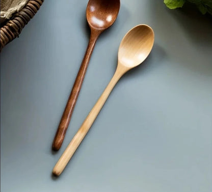 4pcs Kitchen Natural Wooden Spoon