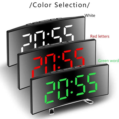 LED Large Electronic Mirror Alarm Clock