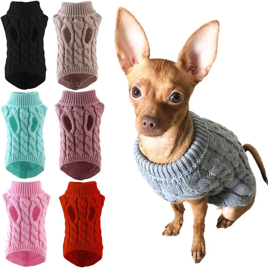 Winter Warm Sweaters for Small Medium Dogs