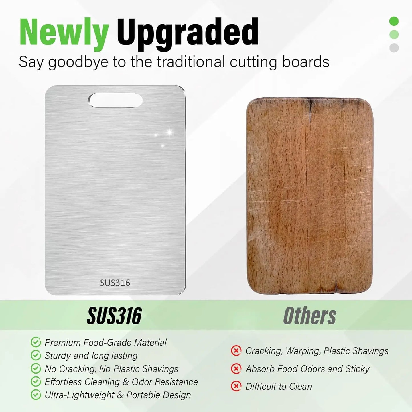 Stainless Steel Kitchen Chopping Board