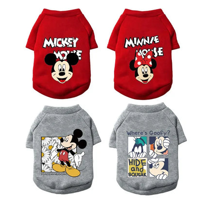 Winter Cute Mickey Dog Hoodies