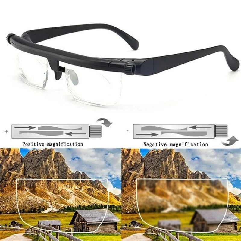 Double Vision Adjustable Degree Reading Glasses