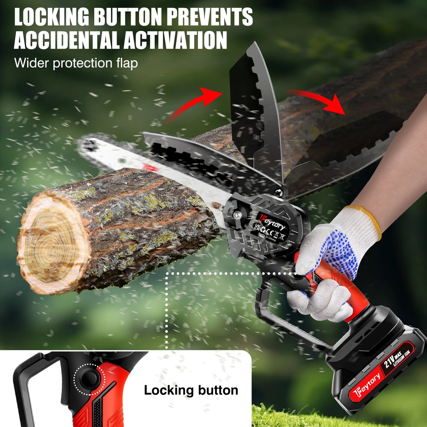 Mini Chainsaw Cordless 6 Inch