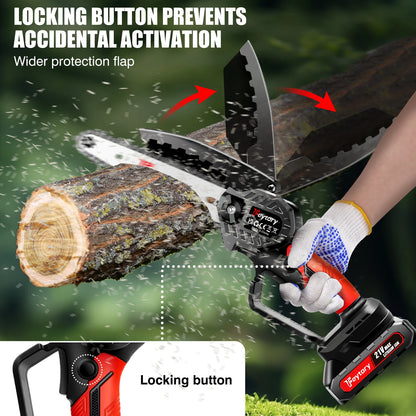 Mini Chainsaw Cordless 6 Inch