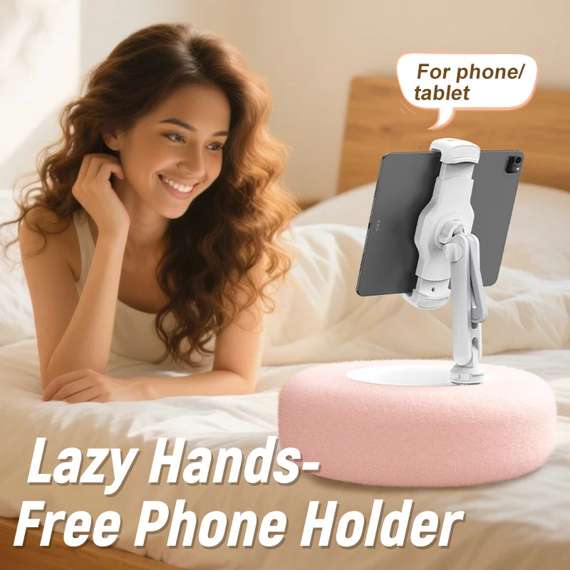 Adjustable Plush Pillow Mobile Phone Holder