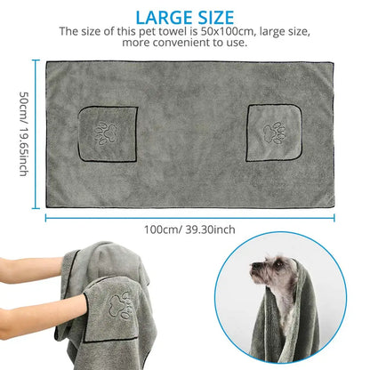 Super Absorbent Big Puppy Dog Towel