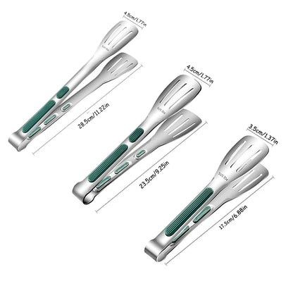 Non Slip Stainless Steel Food Tongs