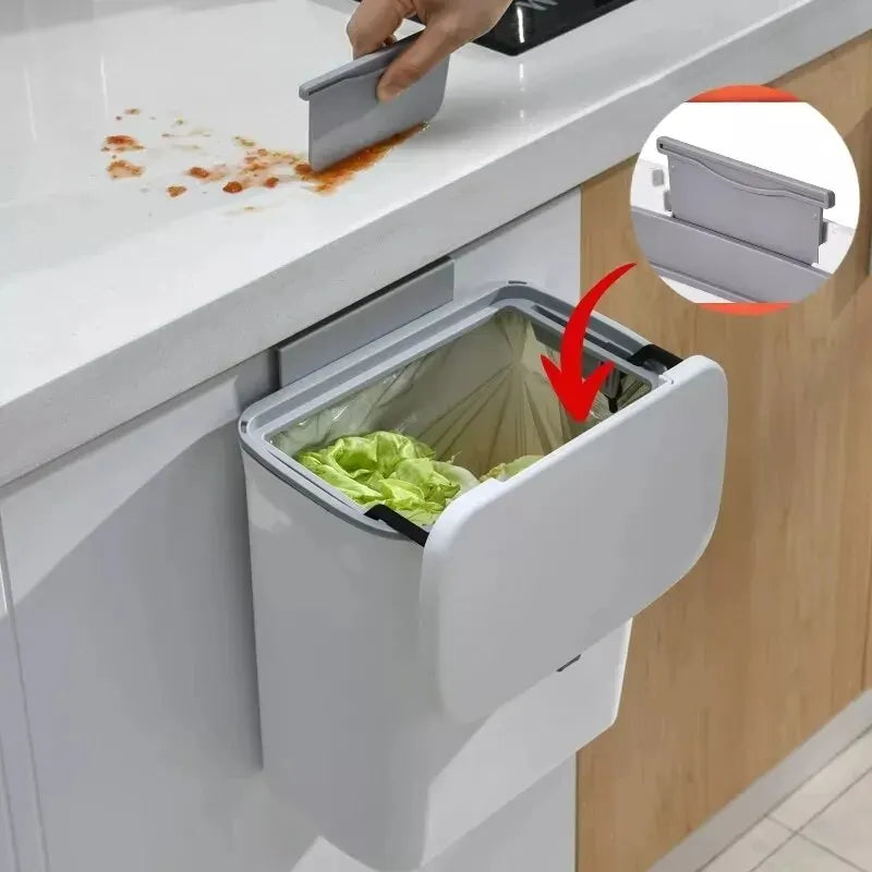 7/9L Wall Hanging Garbage Bin