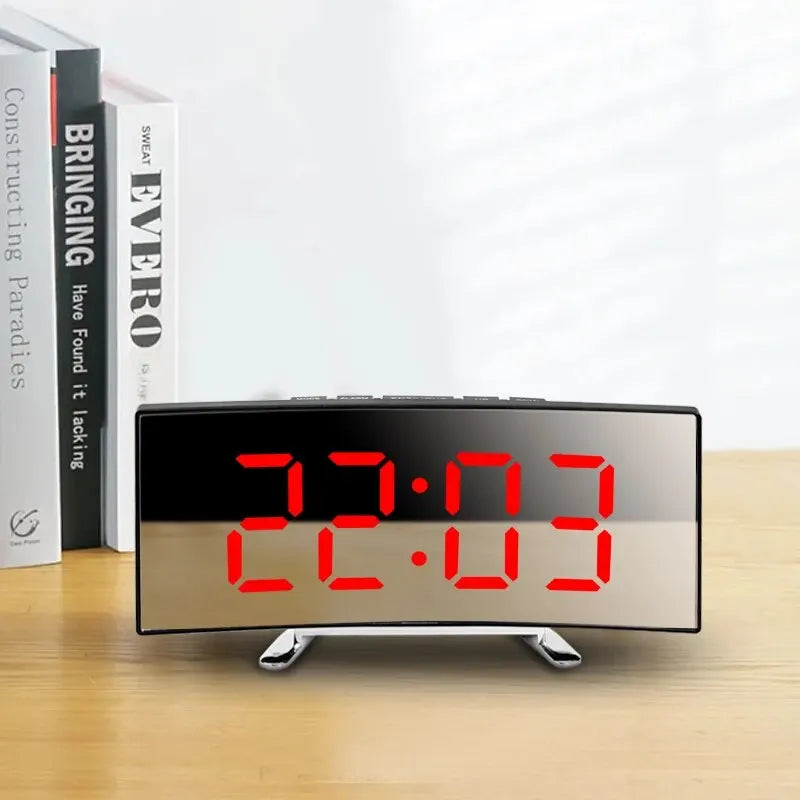 LED Large Electronic Mirror Alarm Clock