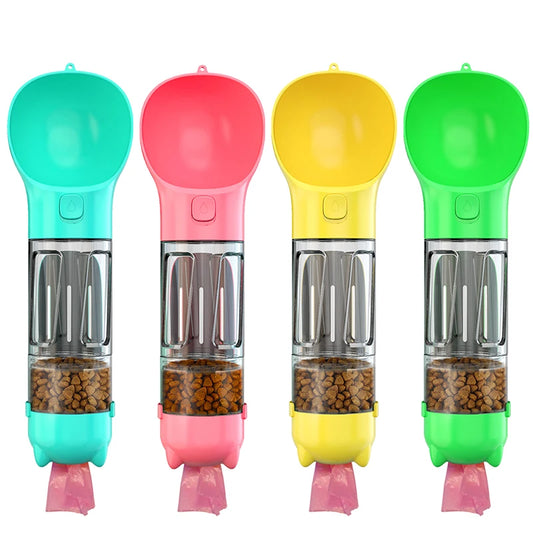 Portable Dog Water Bottle with Feeder