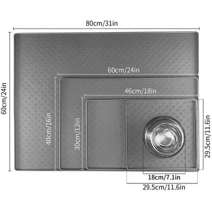 Silicone Waterproof Dog Food Bowl Mat