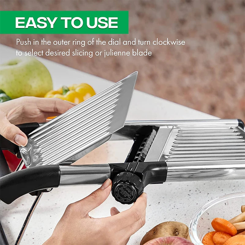 Stainless Steel Adjustable Mandoline Slicer