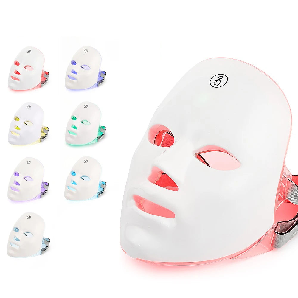 7 Colors Led Facial Lifting Anti-aging Therapy Mask