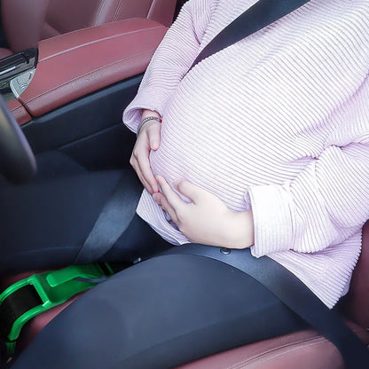 Pregnant Woman Driving Safe Belt