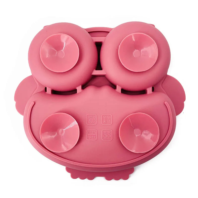 BPA Free Cute Silicone Plate for Toddlers