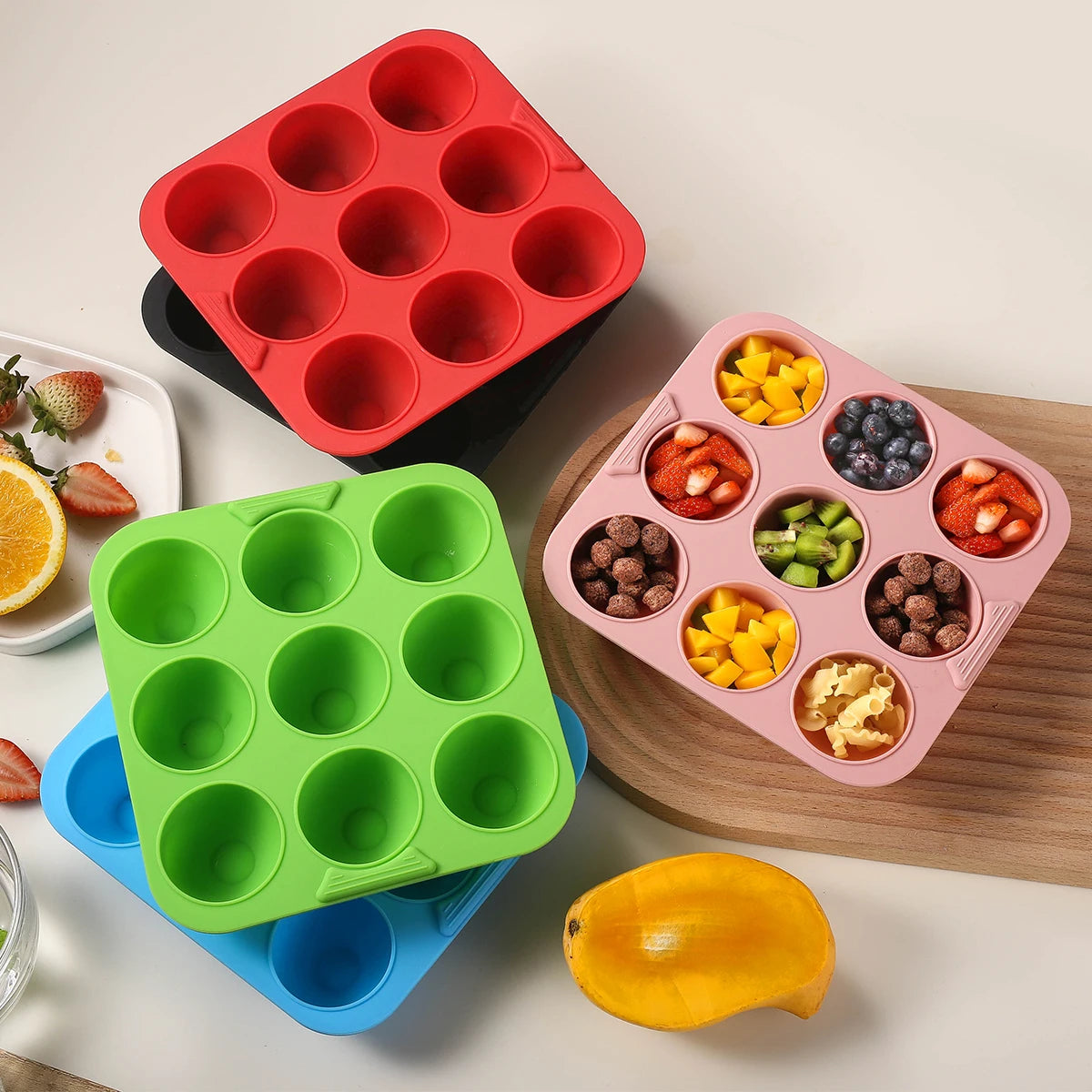 Silicone 9-Cavity Cake Baking Pan