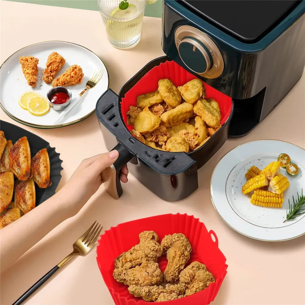 Silicone Air Fryers Oven Baking Tray