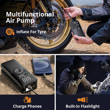 Portable Rechargeable Electric Tire Inflator Pump
