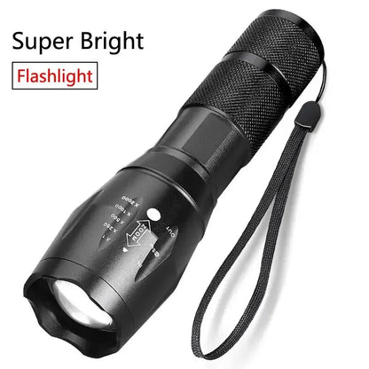 Portable Rechargeable Zoom LED Flashlight