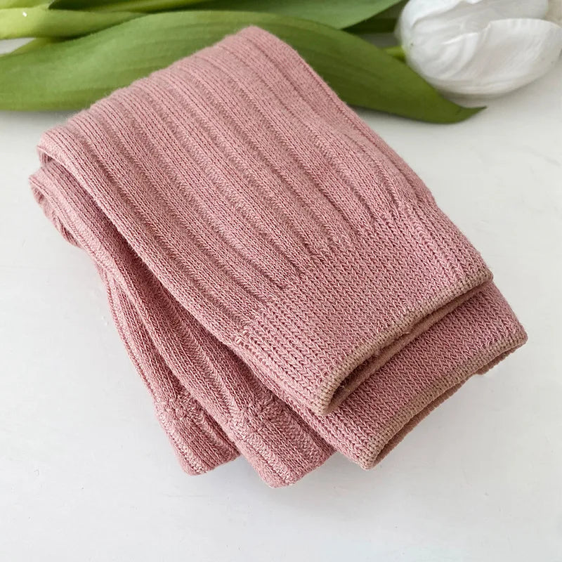 Autumn Cotton Ribbed Pants for Kids