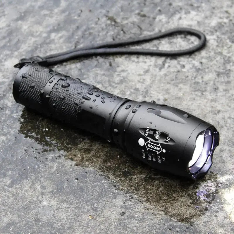 Portable Rechargeable Zoom LED Flashlight