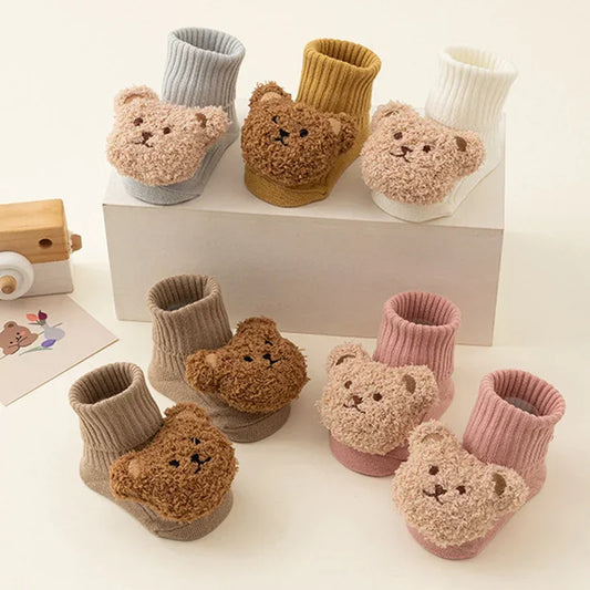 Soft Cotton Cute Bear Baby Socks