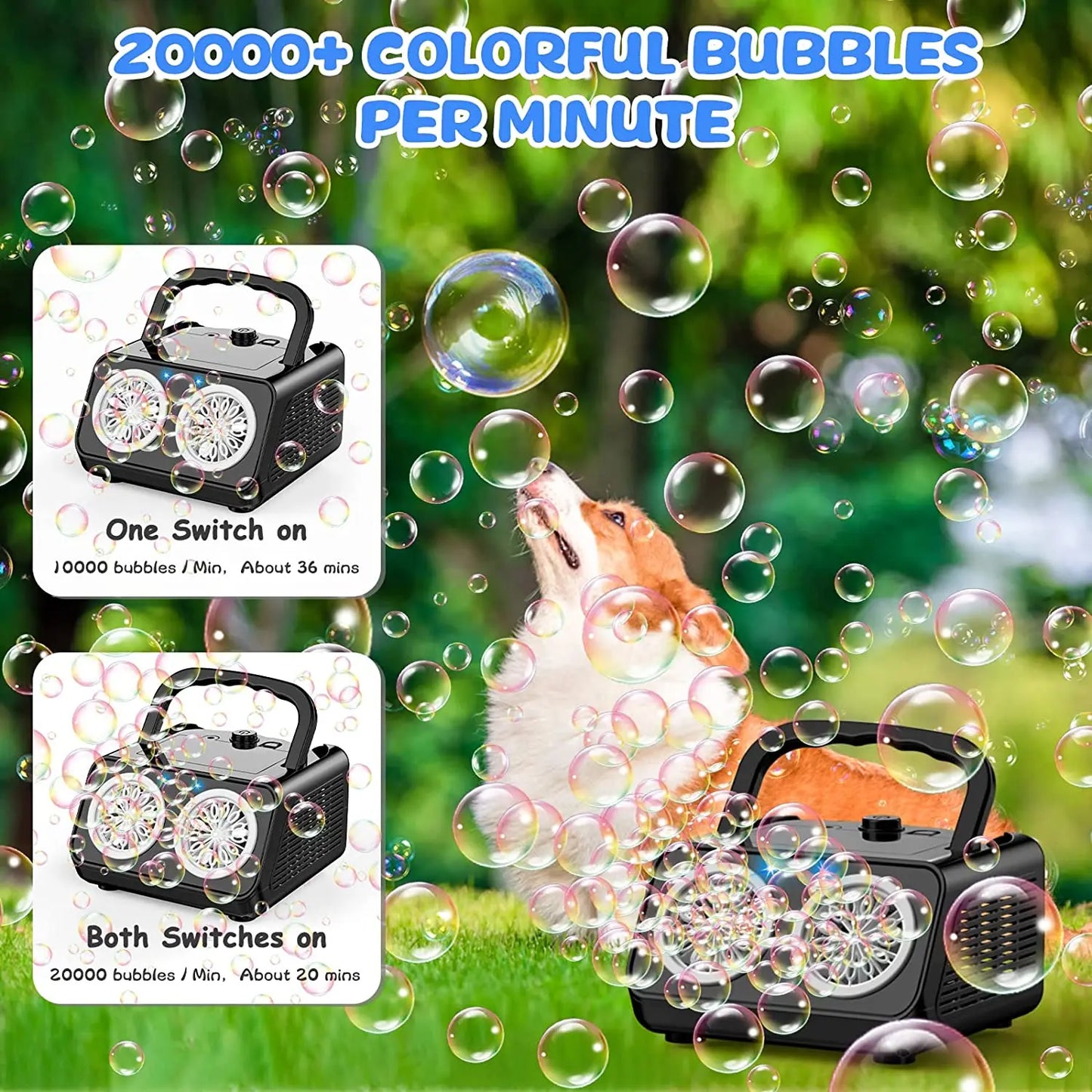 Portable Automatic Bubble Machine