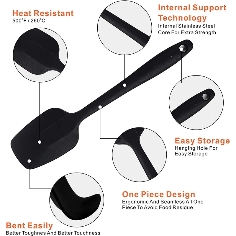 28cm Silicone Heat Resistant Flexible Spatula