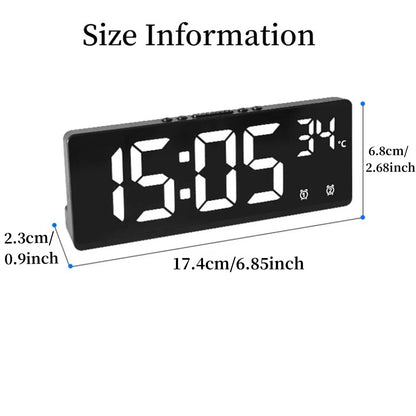 Voice Control Digital LED Alarm Clock