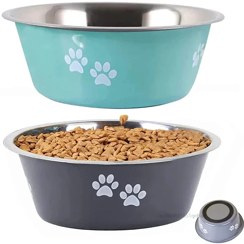 Stainless Steel Non-slip Dog Bowls