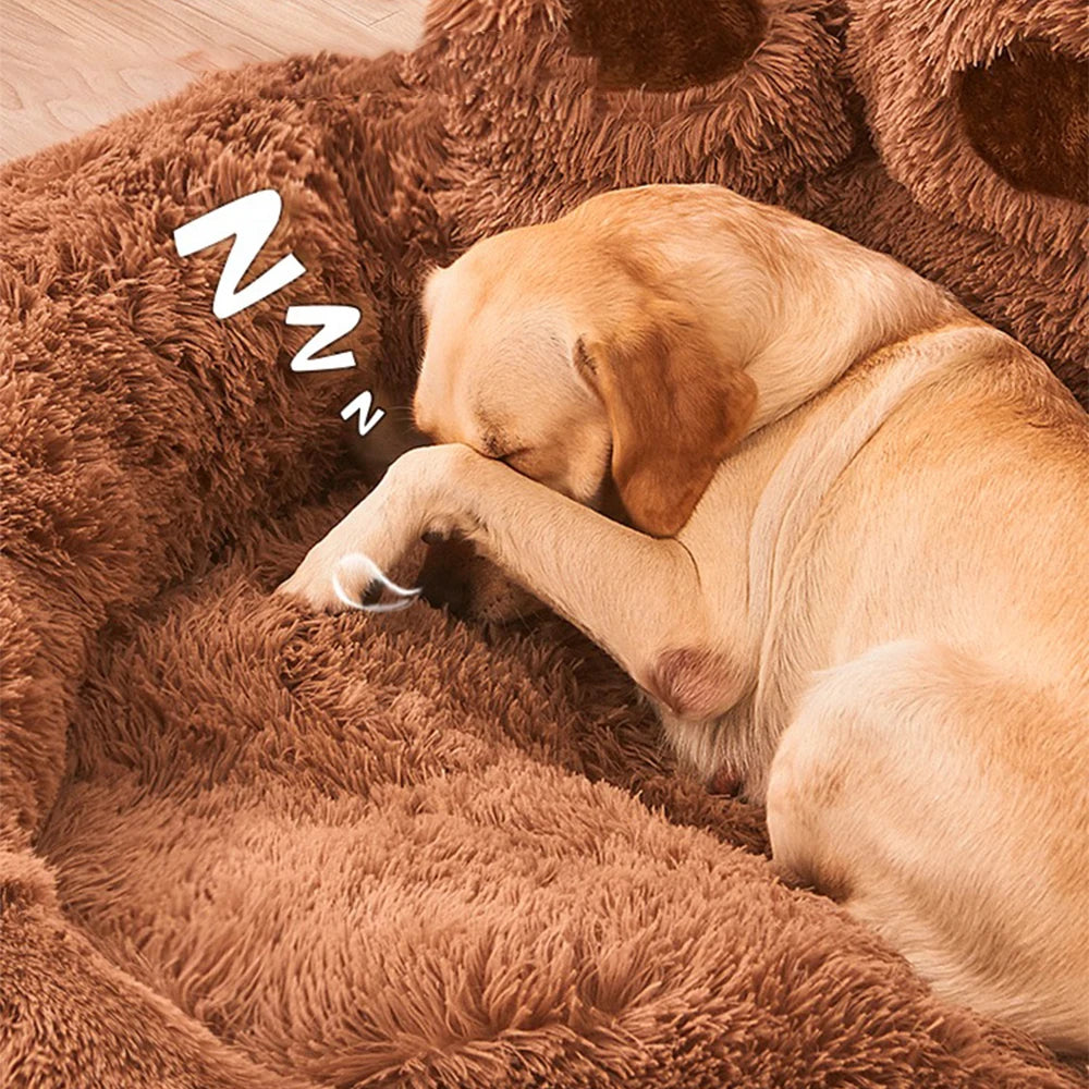 Dog Warm Plush Bed