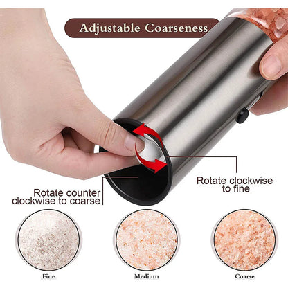 USB Rechargeable Electric Salt and Pepper Grinder