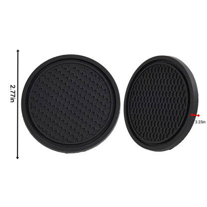 2pcs Black Car Anti Slip Cup Holder